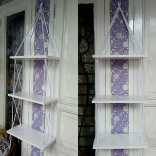 Rak DInding Gantung Melayang Vintage Kayu Unik Murah Tiga Rak DInding Gantung Melayang Vintage Kayu Unik Murah Tiga