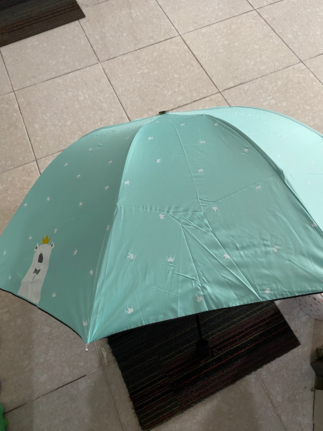 Payung Lipat 4 Fancy Karakter Motif Bear King Bw-109