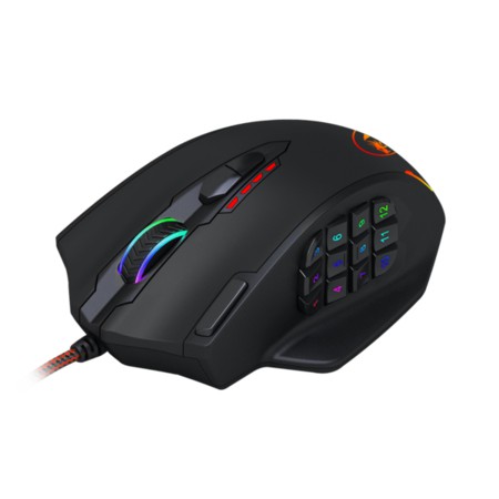 Test Mouse gaming Red dragon IMPACT M908 18 Programmable Buttons