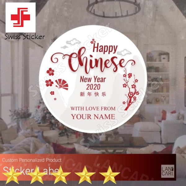 

Promo Stiker Label Chinese new year imlek modern amplop custom Stickers - SMALL Keren