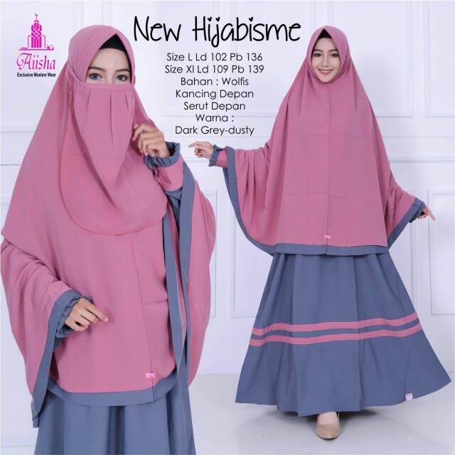 Set gamis syar'i New Hijabisme Original Aiisha