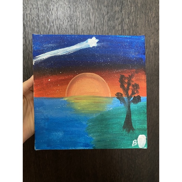 

painting sunset 20x20