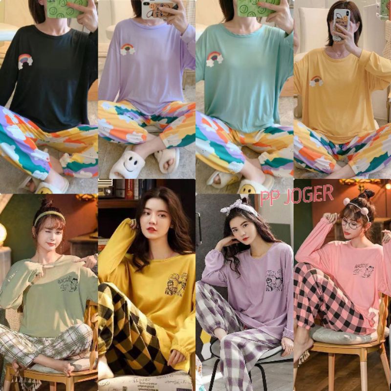 Piyama wanita pp import NEW STYLE/baju tidur/SETELAN PIYAMA