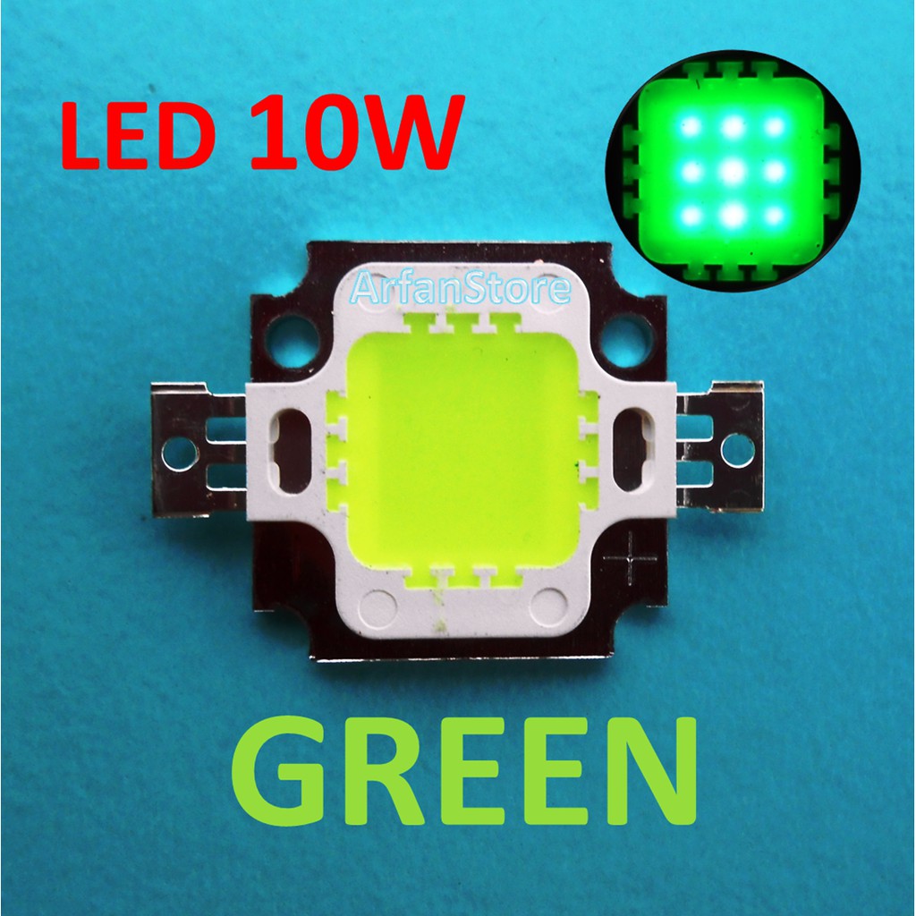 Promo High Power LED 10W Green HPL Chip Led Hijau