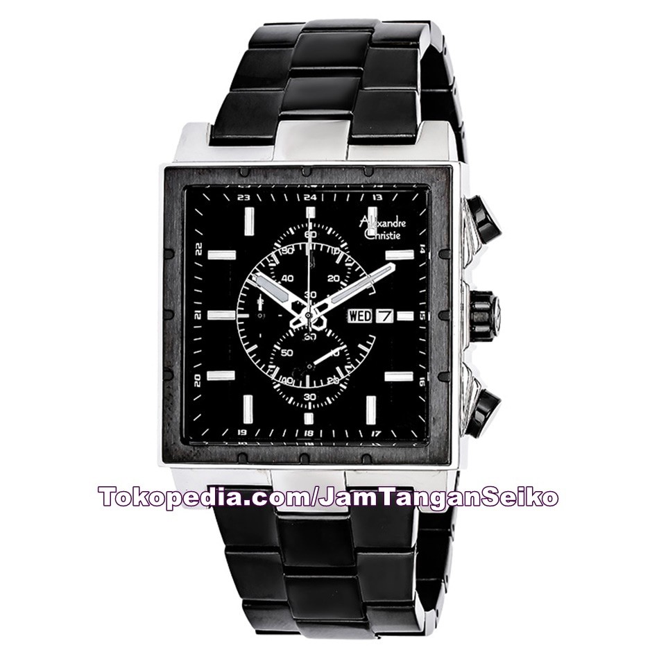 Jam Tangan Pria Alexandre Christie AC 6460 MC BTBBA Chronograph