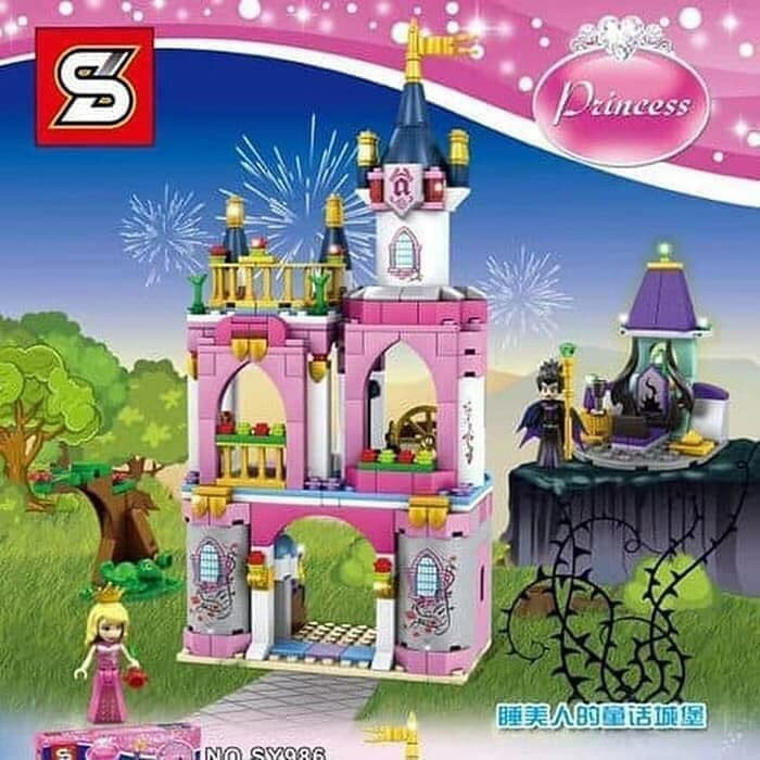 WT-131 SY 986 Princess Aurora Castle Disney SY986 lego Princes