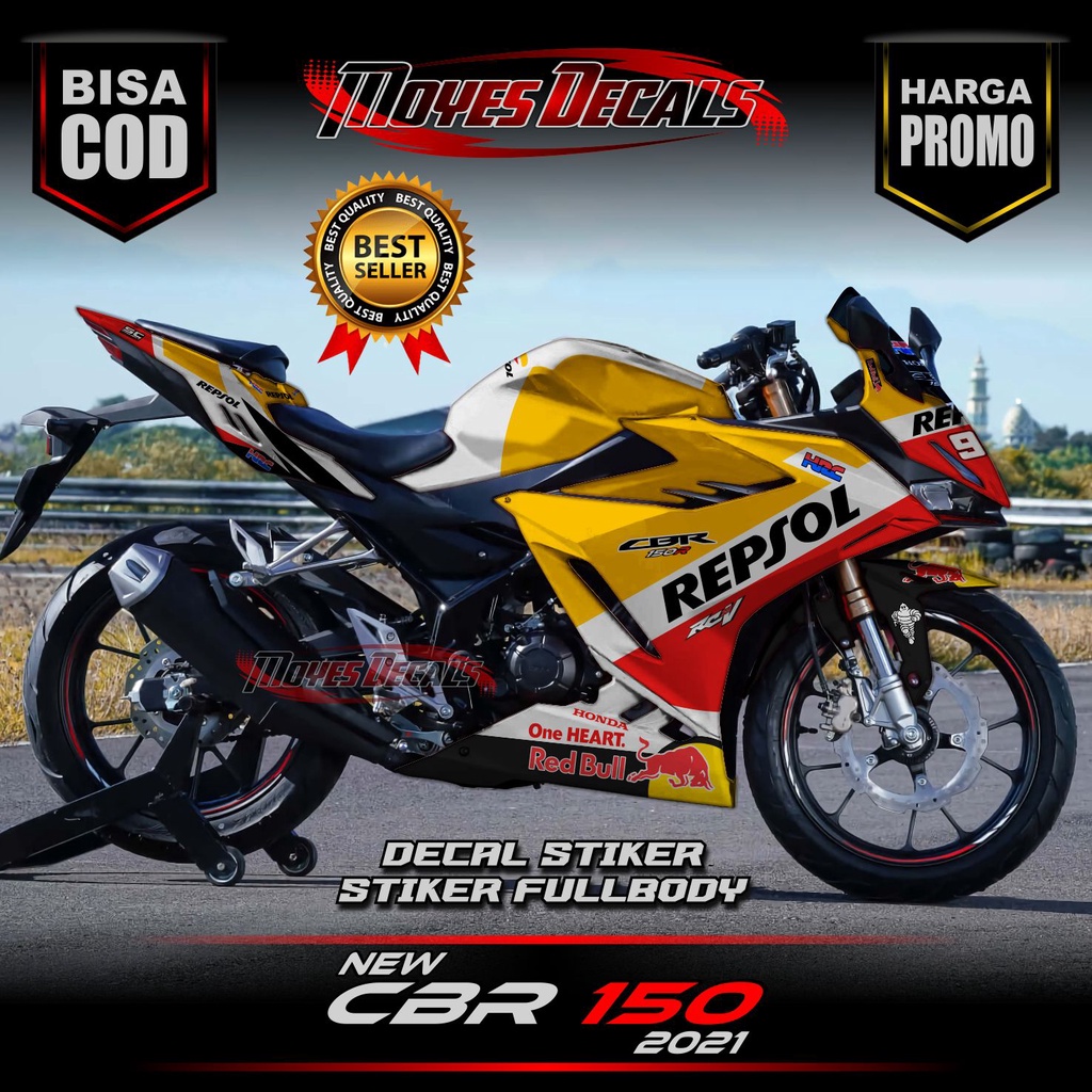 Decal New CBR 150 2021 Full Body Repsol