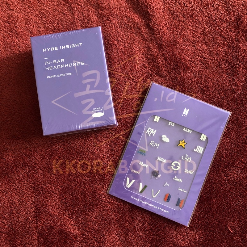 [READY] HYBE Insight In-Ear Earphone PURPLE Sticker