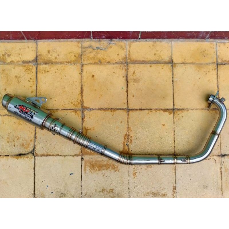 Knalpot racing Satria Fu injeksi tipe Sr-9 Mp2 Muffler
