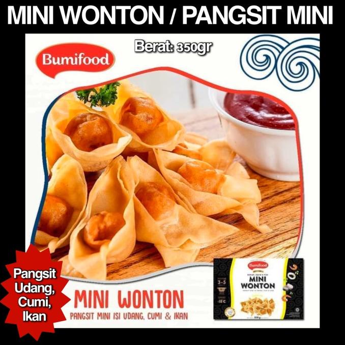 

Pangsit Mini Bunifood Mini Wonton isian Udang Cumi Ikan