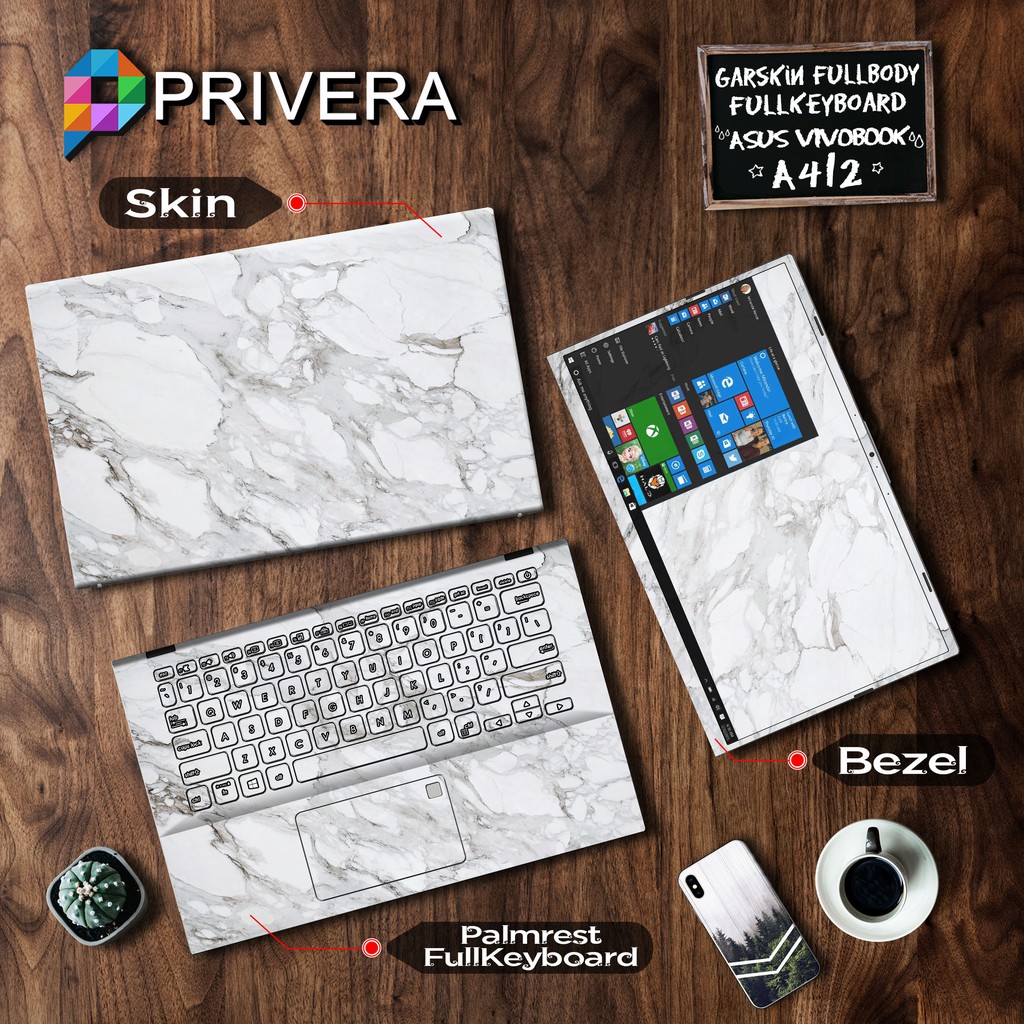 Garskin Laptop Skin Asus Vivobook Ultra A412FA-EK502T A412FA-EK503T Fullbody