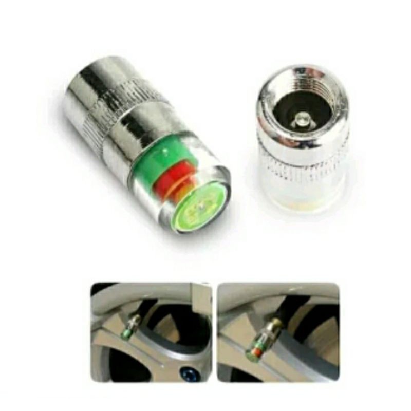 Pengukur tekanan angin ban Tutup pentil otomatis