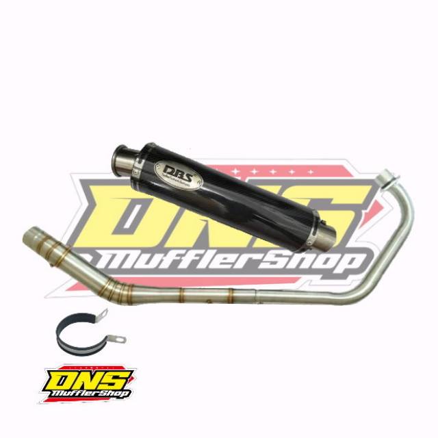 KNALPOT RACING MURAH DBS CARBON FULLSET UNTUK MOTOR CBR150R CB150R R15 VIXION SATRIA FU SONIC DLL