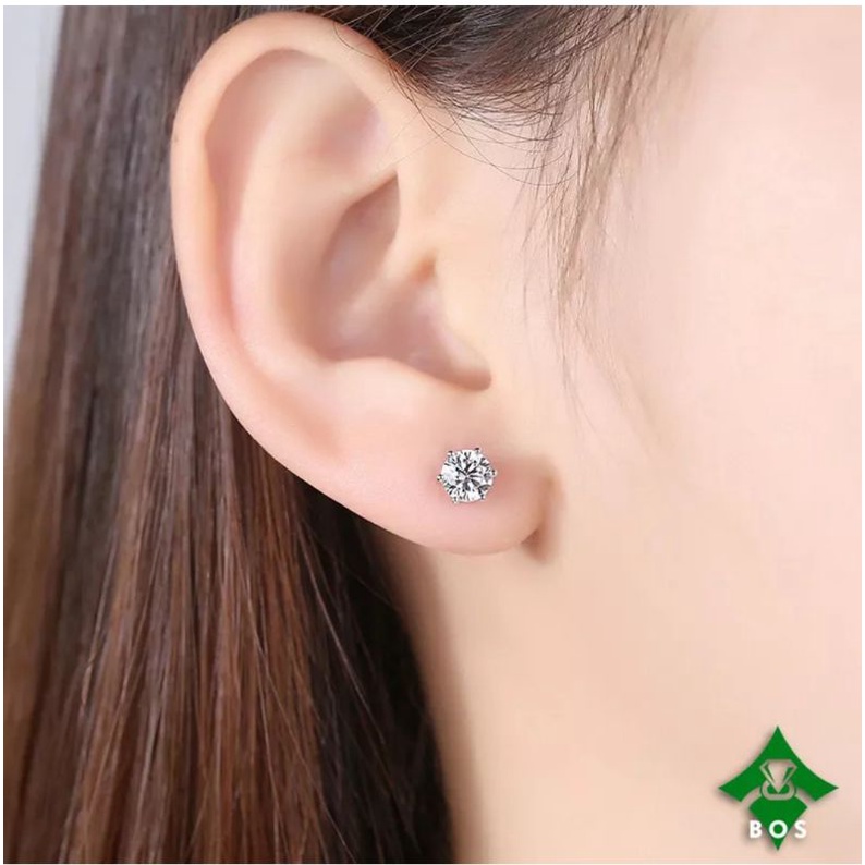 anting titanium asli anti luntur anti karat,(ANTING TUSUK SILVER),anting perhiasan fashion wanita terbaru, perhiasan wanita import