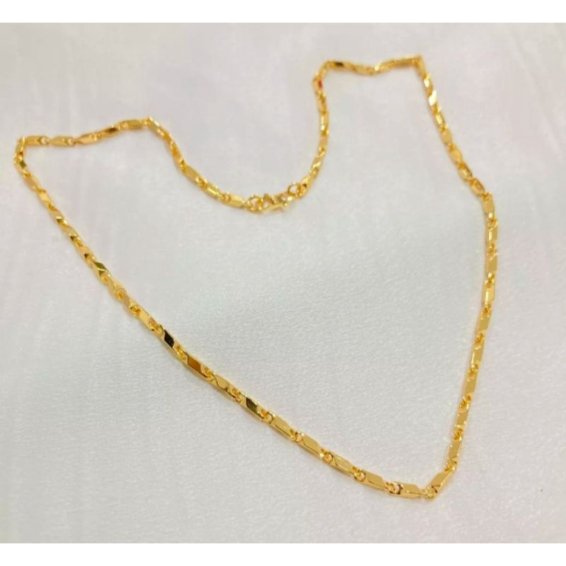 Kalung Motif Balok Xufing Anti Karat Berlapis Emas 24k Kalung Terbaru Kalung Murah