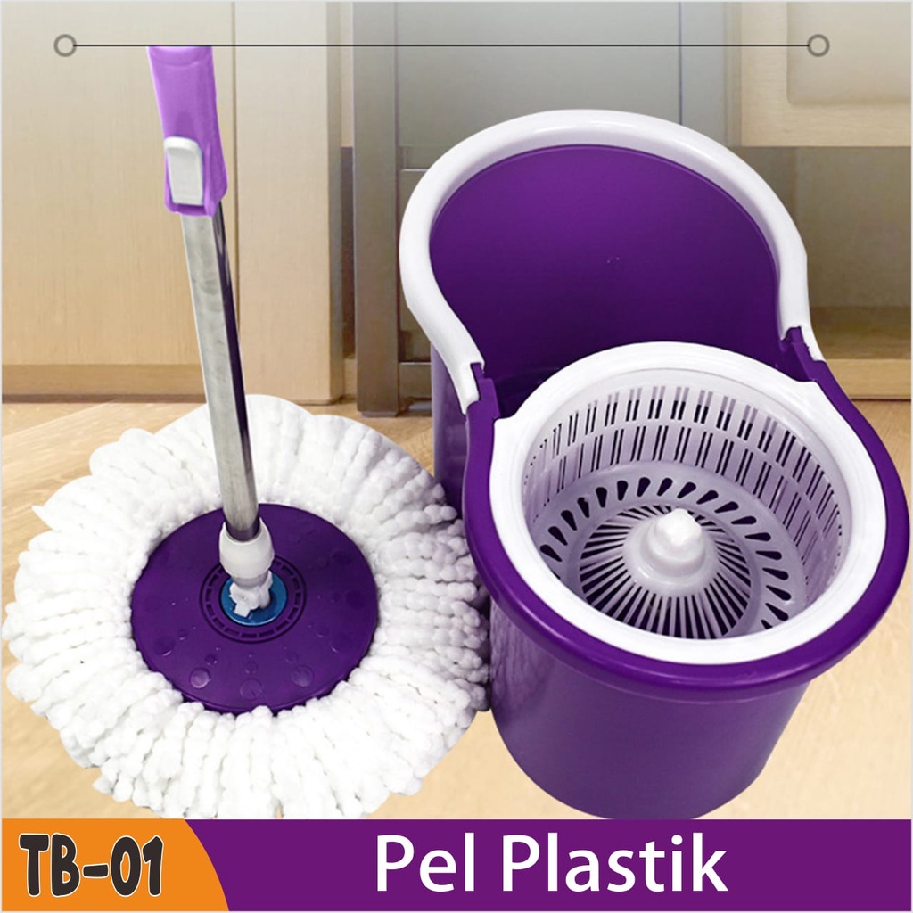 PROMO Alat Pel Lantai Super Praktis Spin Mop Super - Alat Pel Lantai Ultra Pel putar serbaguna spin mop 2 kain pel -TERMURAH