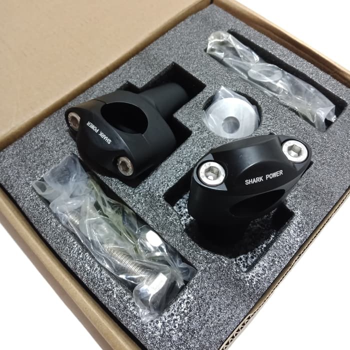 Raiser - Peninggi Stang Fatbar Baut 1 Crf150 Klx 150 - New Cb150 - Hitam - Variasi Motor