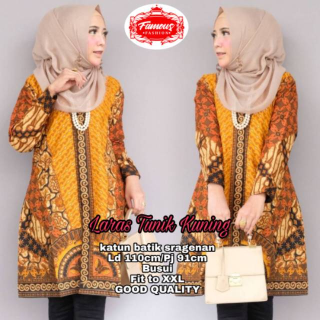 Laras tunik kuning by famous