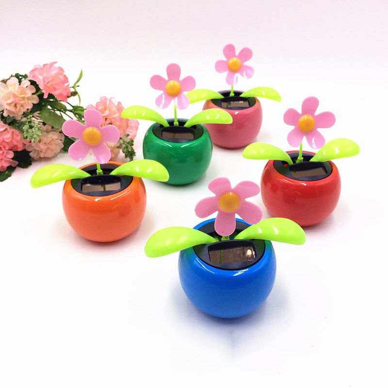 ( JB99 ) Pajangan Mobil Bunga Flip Flap Goyang Pajangan Dashboard Mobil Bunga Goyang