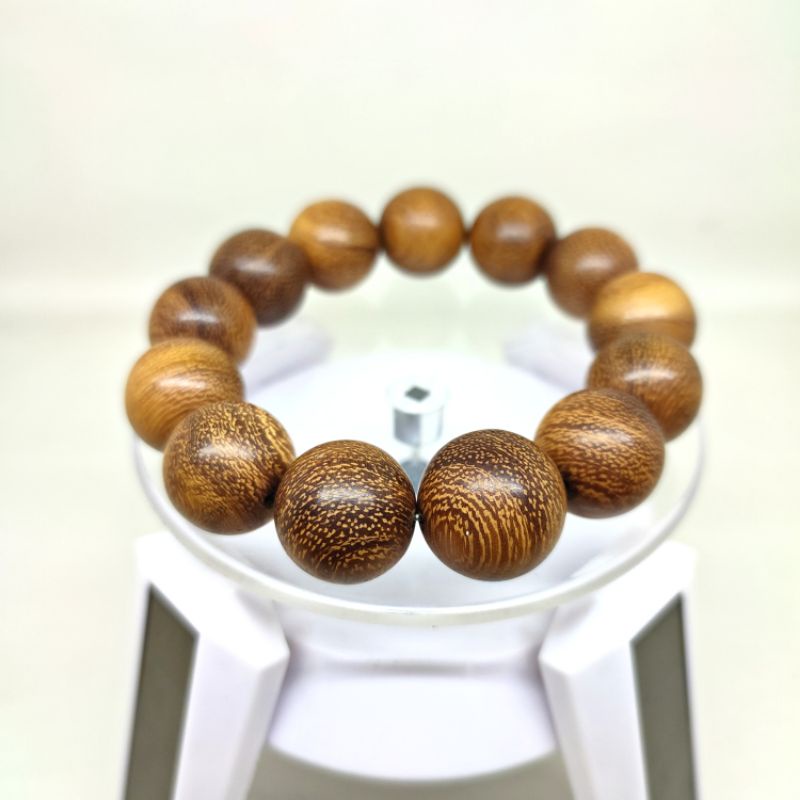 Gelang Kayu Galih Kelor Emas Asli Size 17mm Ukuran Jumbo