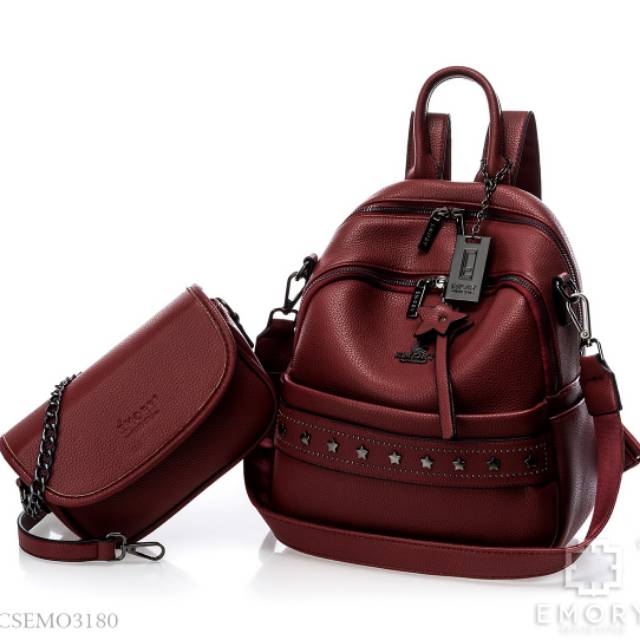 EMORY CSEMO3180 / BACKPACK MULTIFUNGSI / TAS RANSEL 2IN1 ORI