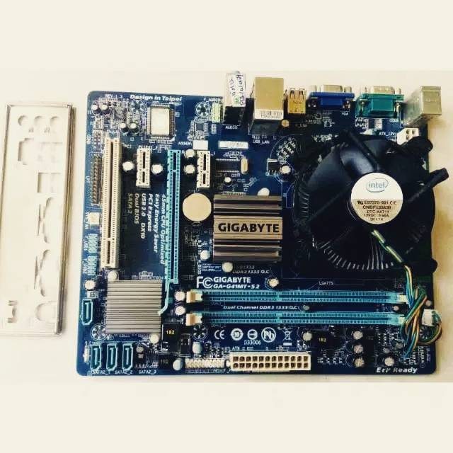 Paket motheeboard G41 + Fan prossesor quad core E8400