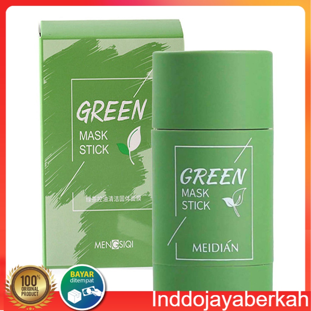 Green Stick Mask Original / Masker Green Tea Penghilang Komedo Ampuh Mask Stick Cleansing Clay Mask 