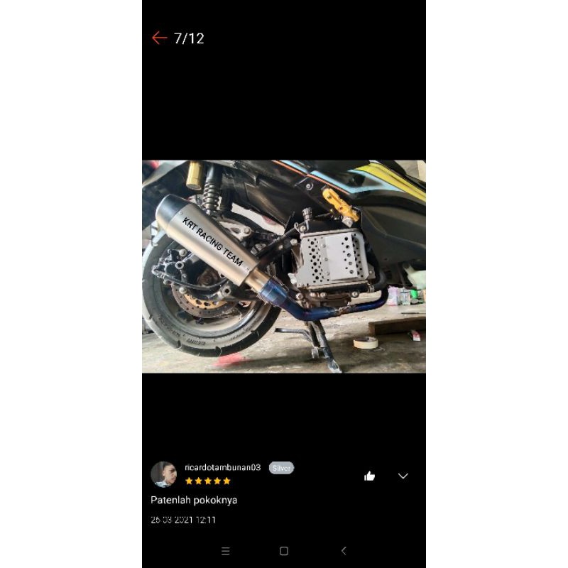 SILINCER DAYTONA KNALPOT NMAX 150 AEROX PCX VARIO INJEK KARBU BEAT MIO VIXION SUPRA MODIF RACING-2