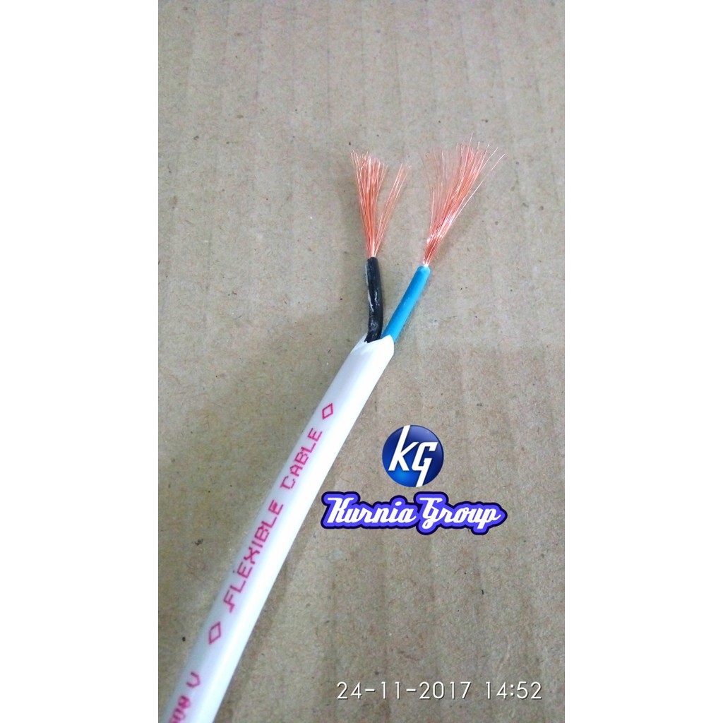 Kabel NYM HYO DAIRU 2x0.75 PUTIH Serabut Isi 2 Harga PER ROLL 50M DAIRU NYMHYO MYM NYA NYMHY 50meter