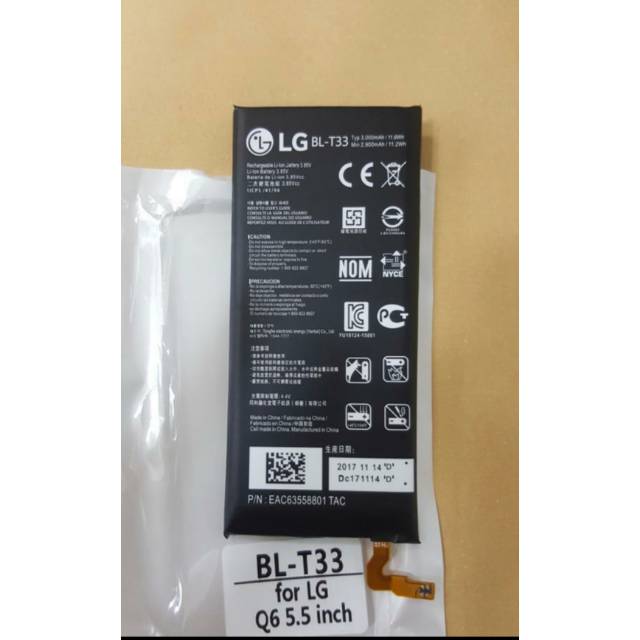 Baterai LG Q6 (BL-T33)