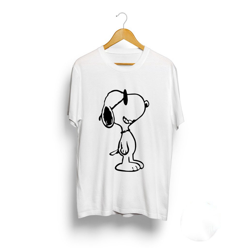 PROMO Kaos SNOOPY DOG VINTAGE KARTUN KOMIK STRIP PEANUTS FILM T SHIRT DISTRO KAOS KARTUN DISNEY