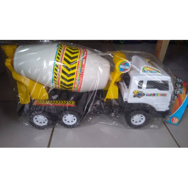 Mainan anak mobil mobilan truck molen semen