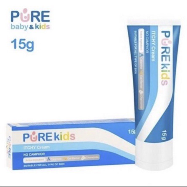 Pure Kids Itchy Cream 15gr - Krim Pereda Gatal Kulit Untuk Anak