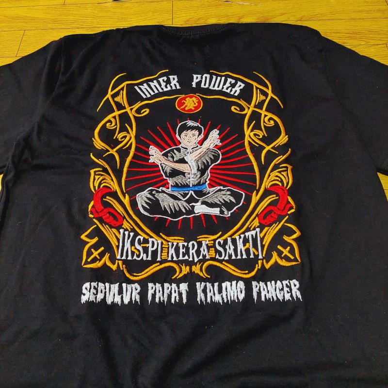 KAOS BORDIR 113,kaos kera sakti, kaos pencak silat