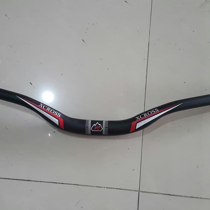 Stang xcross Handlebar X-cross sepeda MTB oversize 72 cm hitam