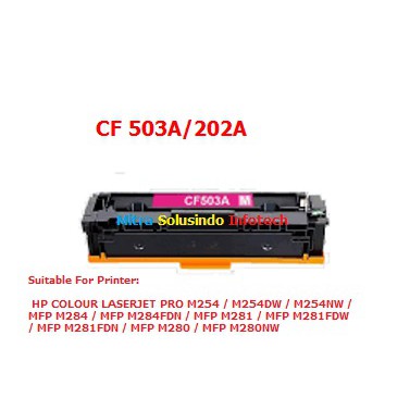 Toner Cartridge Compatible For HP CF500A CF501A CF502A CF503A 202A M25