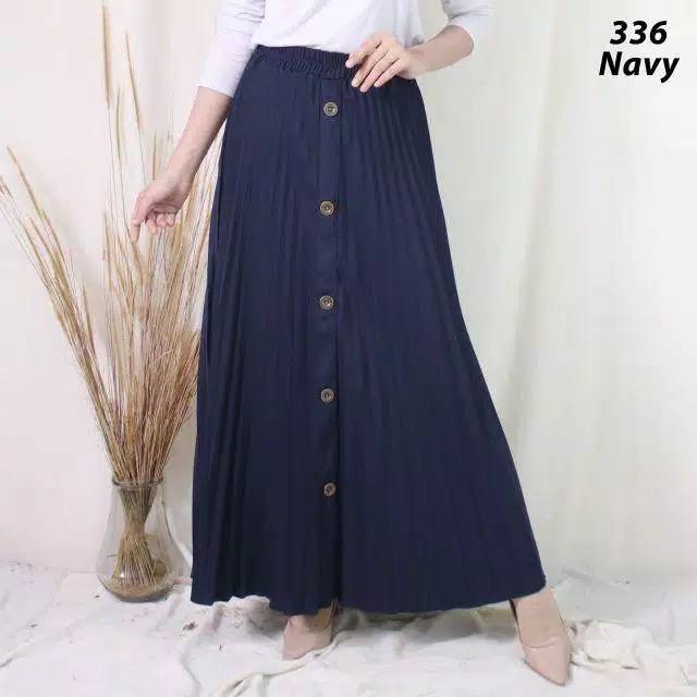 (BISA COD) PALING MURAH! Rok Plisket Premium / Maxi Skirt Prisket Pleates