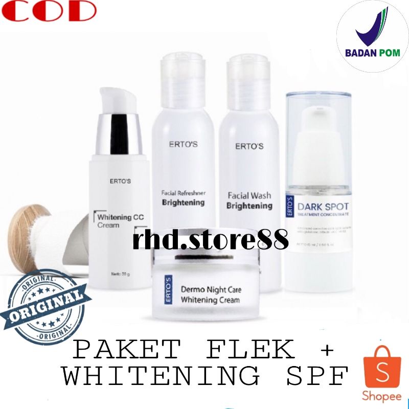 ERTOS PAKET FLEK HITAM + WHITENING WITH SPF