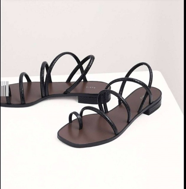 SANDAL WANITA | PDR PS017 STRAPPY FLAT  PREMIUM IMPORT