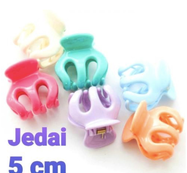 JEPIT JEDAI DOFF/WARNA WARNI/HITAM /JEDAI  BANGKOK BESAR 5CM /JEPITAN JEDAI MINI 2,5 CM