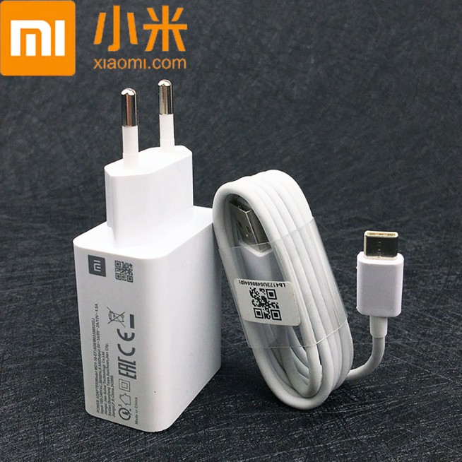 Charger Xiaomi Original Fast Charging 3A 18W Type C Redmi Note 7, Redmi Note 8, Redmi Note 9, Mi5, Mi6, Mi8, Mi9