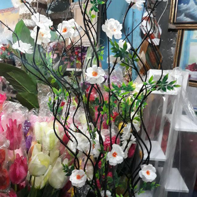 Bambu Ulir Bunga Bambu Bunga Artifisial Bunga Anyelir-Putih