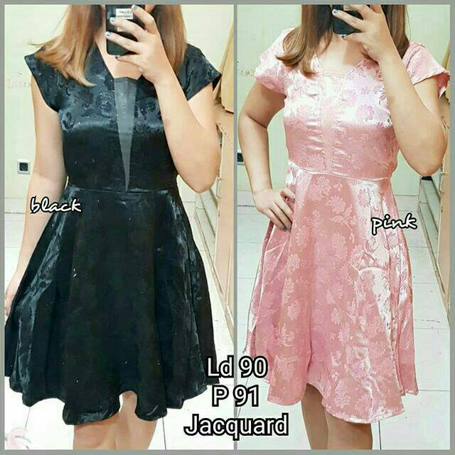 Dress pesta wanita murah dress flare party dress 3024D
