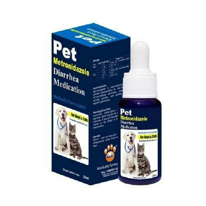 Unik perkakas obat diare kucing anjing obat mencret kucing pet metronidazol Limited