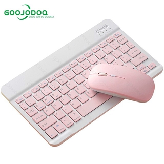 10 inch Wireless Bluetooth Keyboard Mouse Set Lightweight