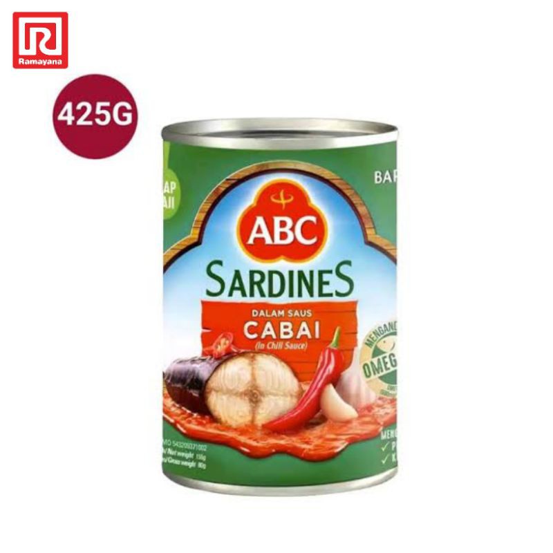 

ABC SARDINES CHILI BESAR 425 G RAMAYANA CENGKARENG