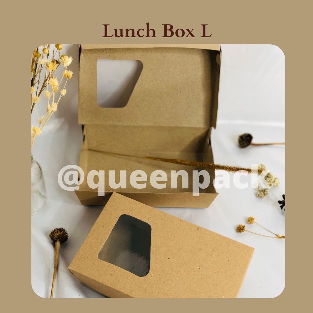 Jual Kardusbox Lunch Box Lembaran Coklat Uk L Kotak Makankardus Makanbox Makanan Indonesia 9479