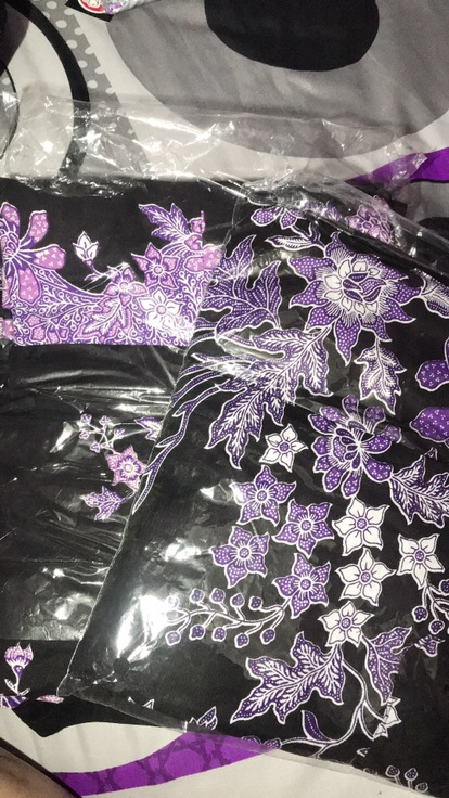 Batik Couple Keluarga Sania Ruffle Ori Ndoro Jowi Dnt Motif Cibulan Ungu