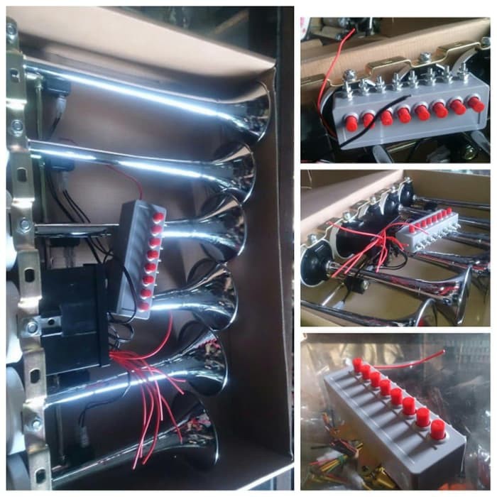 klakson mirip klakson basuri Alzifa tolelet pakistan 6 corong 8 suara 12V / 24V