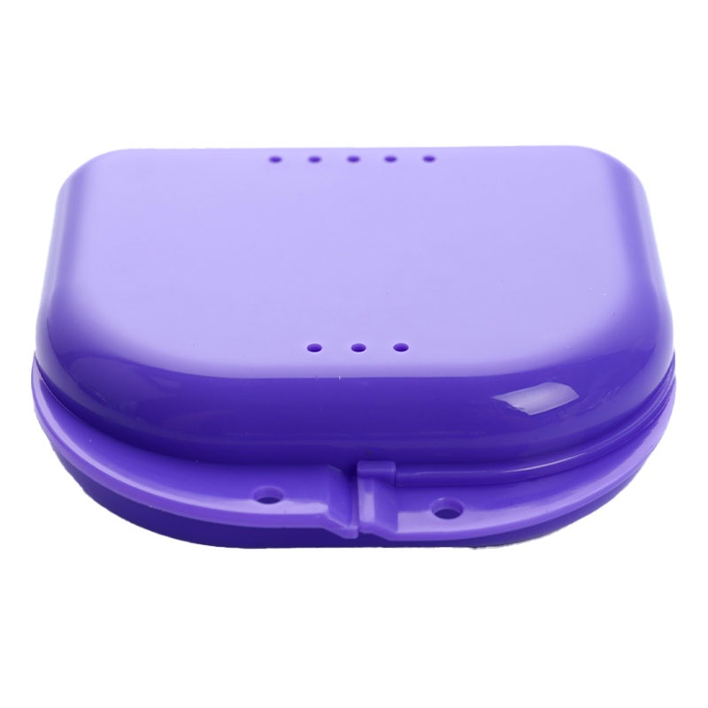 {LUCKID}Tooth Retainer Box Brace Container Mouthguard Guard Denture Storage Case Cleaner